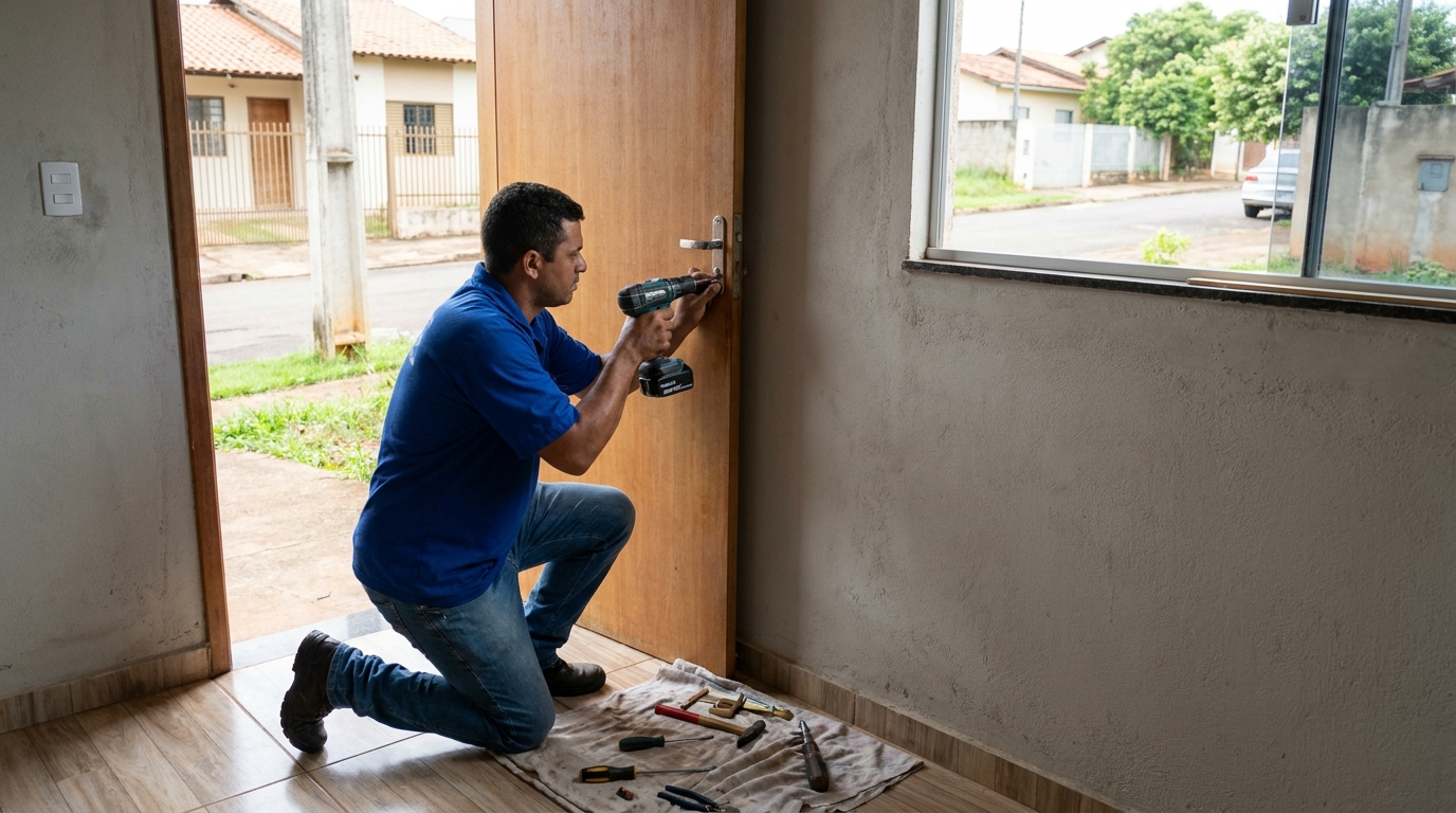 Instalação de Fechadura Residencial profissional em São Gonçalo‑RJ